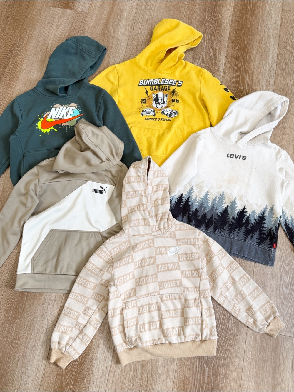 BUNDLE (5) Hoodies Sweatshirt Casual Pullover Boys Kids Size 6/7